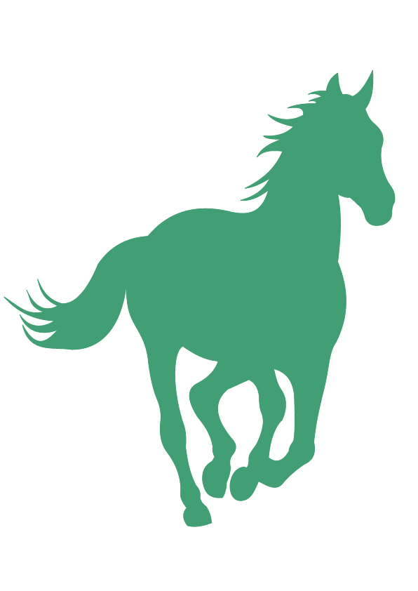 green horse